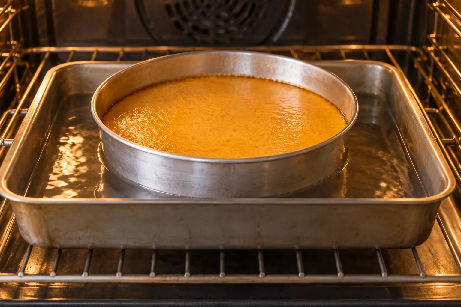 Cuece al baño María — Flan de calabaza casero