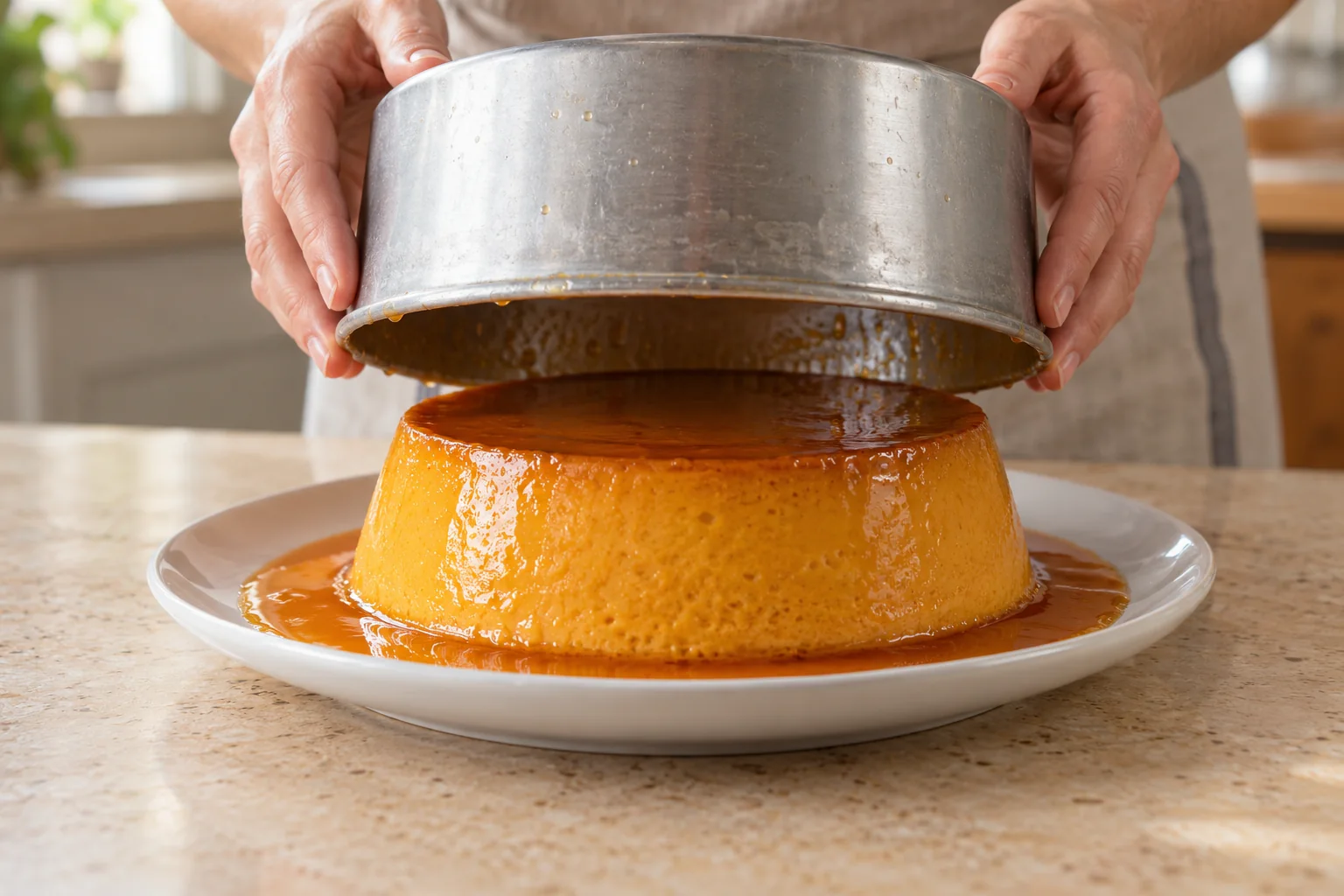 Enfría y desmolda — Flan de calabaza casero