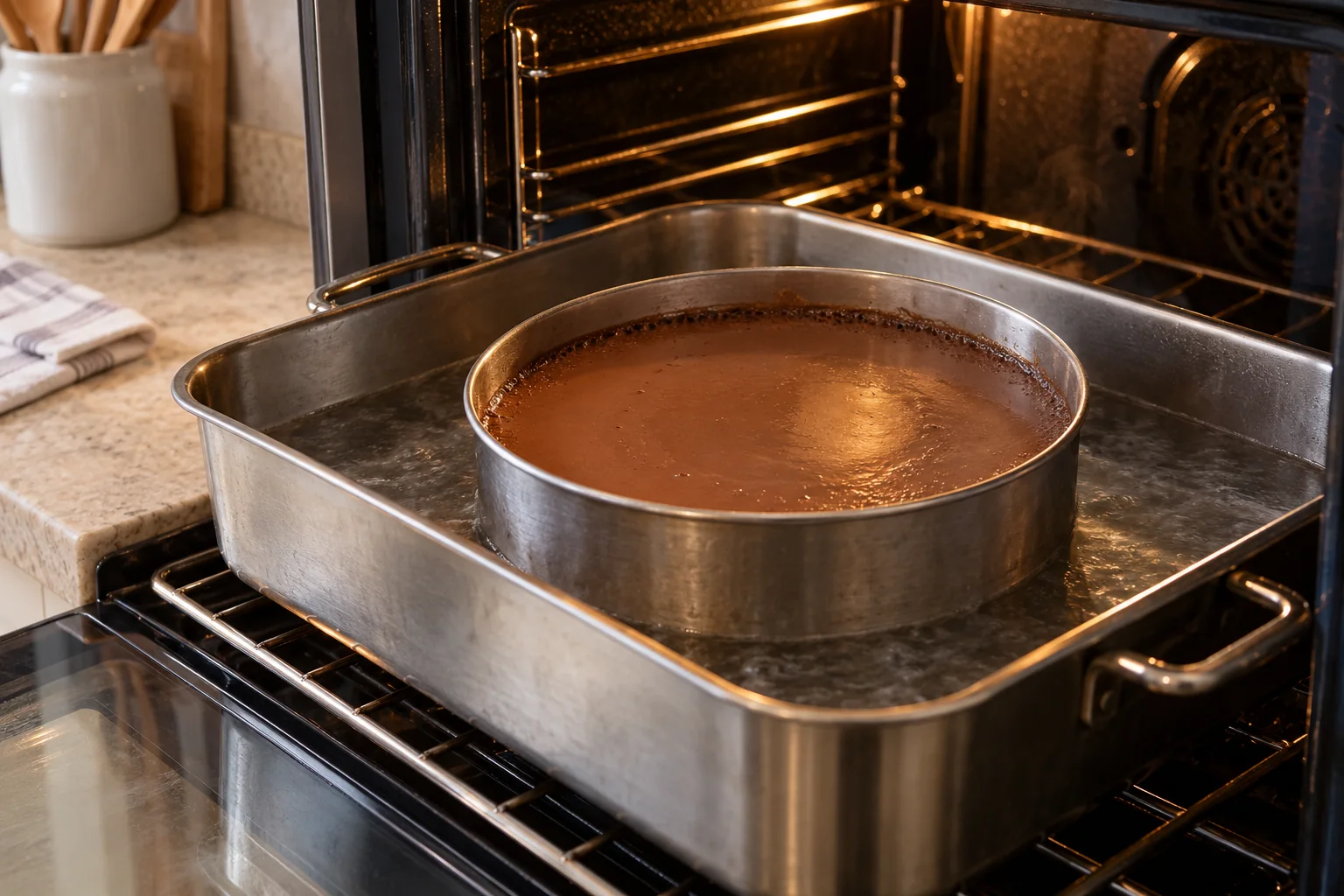 Hornea hasta que cuaje — Flan de chocolate
