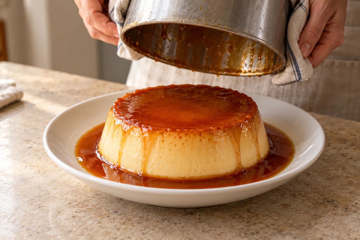Enfría antes de servir — Flan de queso