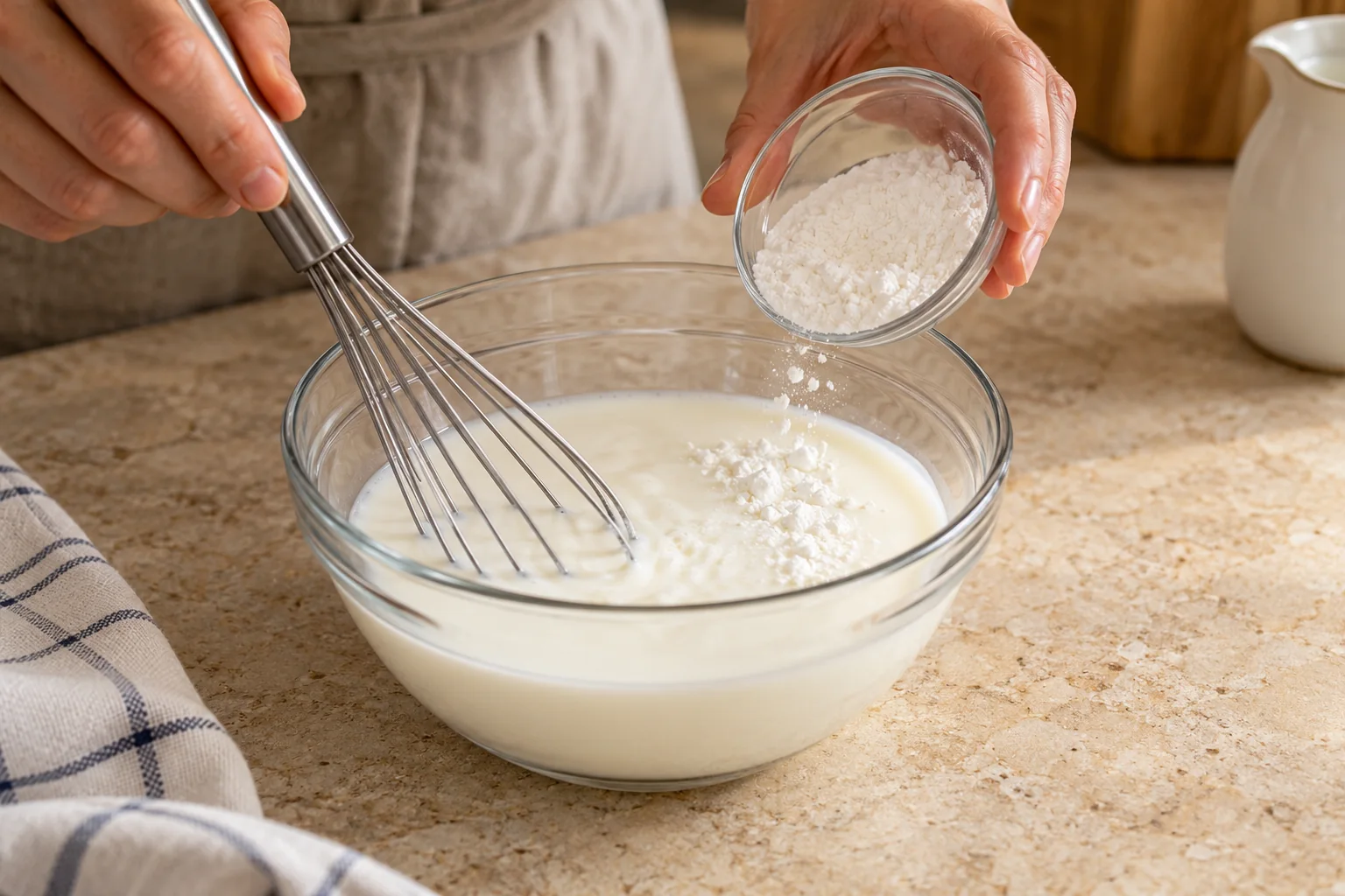 Disuelve la cuajada — Flan sin horno