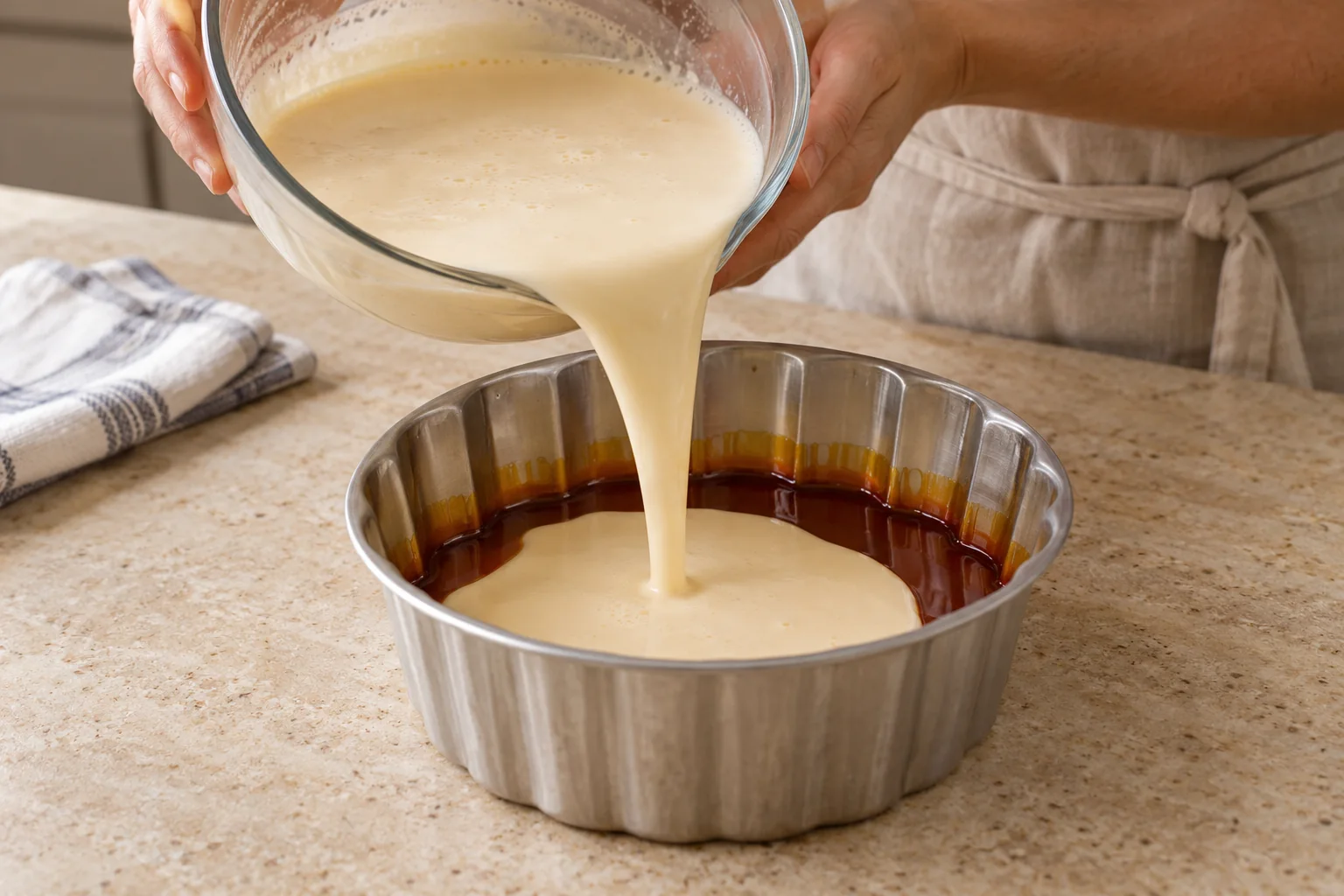 Llena y refrigera — Flan sin horno