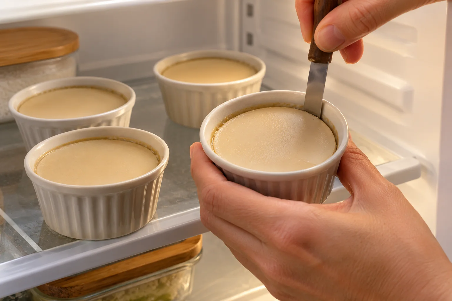 Refrigera hasta que cuaje — Flan vegano